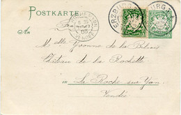 BAVIERE ENTIER POSTAL AVEC AFFR COMPLEMENTAIRE AVEC ILLUSTRATION " FESTIVAL A SANDERRASEN WURZBURG 8 JUILLET 1903 "..... - Sonstige & Ohne Zuordnung