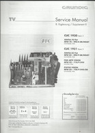 Grundig - Service Manual - Supplement 8 - CUC 1930 Basic 3 - CUC 1931 Basic 3 - Television