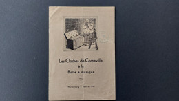 LES CLOCHES DE CORNEVILLE A LA BOITE A MUSIQUE   23 JANVIER 1941 OPERA COMIQUE EN 3 ACTES 1 ERE FOIS A  NUREMBERG (ALL) - Programme