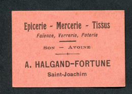 Jeton-carton De Nécessité "Bon-Prime - Epicerie-Mercerie A. Halgand-Fortune à Saint Joachim (Loire-Atlantique) - Monétaires / De Nécessité