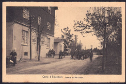 +++ CPA - Camp D' ELSENBORN - Avenue Du Roi Albert - Café - Soldats - Militaires  // - Bütgenbach