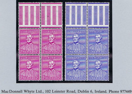 Ireland 1954 Cardinal Newman Set Of 2, Blocks Of Four Fresh Mint Unmounted Never Hinged Marginal - Neufs