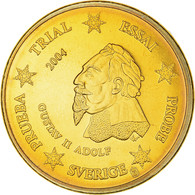 Suède, 10 Euro Cent, 2004, Unofficial Private Coin, FDC, Cuivre Plaqué Acier - Privatentwürfe
