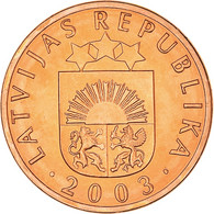 Monnaie, Lettonie, Santims, 2003, SUP+, Copper Clad Steel, KM:15 - Latvia