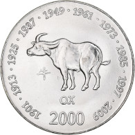 Monnaie, Somalie, 10 Shillings / Scellini, 2000, SPL, Nickel Clad Steel, KM:91 - Somalië