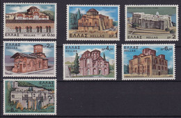 Hellas / Griechenland. **    1972 Mi 1088-1094  Klöster Und Kirchen - Abbeys & Monasteries