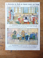 Déclaration Des DROITS DE L'HOMME  Par L'image ,par A. P. De La Marche (contre BONS POINTS Dans Les écoles En 1909 ) - Collezioni