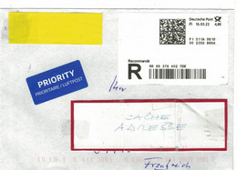 RFA LOT 070 LETTRE RECOMMANDEE  DEUTSCHE POST - R- & V- Vignette