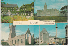 Ennis Old Ground Hotel Abbey St Flannan's Collège O Connell Monument édition Cordall N°309 - Clare