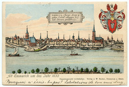Alt Emmerich Am Rhein Um Das Jahr 1633.le Vieil Emmerich Dans Les Années 1633 - Bocholt