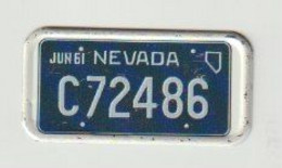 Mini License Plate-nummerplaat-Nummernschild Chambourcy PanAm 747 1960 - Plaques D'immatriculation