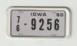 Mini License Plate-nummerplaat-Nummernschild Chambourcy PanAm 747 1960 - Plaques D'immatriculation