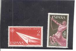 España/Spain-(MNH/**) - Edifil  1185-86 - Yvert Urgente 31, 33 - Espresso
