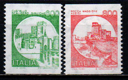 ITALIA - 1991 - CASTELLLO SCALIGERO (SIRMIONE) E ROCCA MAGGIORE (ASSISI) - FRANCOBOLLI IN BOBINA - MNH - 1991-00: Mint/hinged