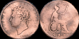 Grande-Bretagne - 1826 - One Penny - Georgius IV - 02-031 - D. 1 Penny