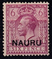 Nauru 1916 Nauru Ovpt SG 10 Mint Hinged (gum Tones) - Nauru