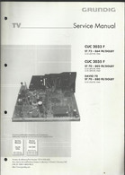 Grundig - Service Manual - CUC 2033F - CUC 2035 F - Televisione