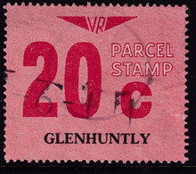 Victoria 1966 Railway Parcel Stamp 20c GLENHUNTLY Used - Plaatfouten En Curiosa