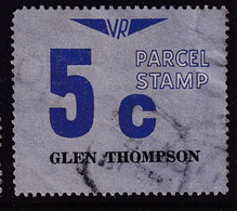 Victoria 1966 Railway Parcel Stamp 5c GLEN THOMPSON Used - Abarten Und Kuriositäten