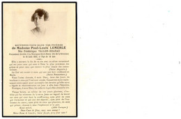 Carte Décés - Paul Louis Lemerle - Frédérique Vallon-Hoarau - La Montagne St Denis - Ile Réunion - Aout 1932 - - Obituary Notices