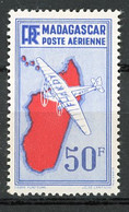 MAD- Yv.  PA N°  14  *  50f   Carte Cote 6,5   Euro  BE 2 Scans - Airmail