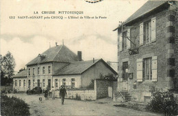 St Agnant * Près Crocq * Rue Du Village * L'hôtel De Ville Et La Poste - Autres & Non Classés