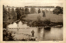 Genouillac * Le Viaduc Et La Petite Creuse * Pêcheurs Pêche à La Ligne - Other & Unclassified