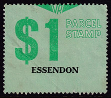 Victoria 1977 Railway Parcel Stamp $1 ESSENDON Used - Variétés Et Curiosités