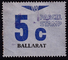 Victoria 1966 Railway Parcel Stamp 5c BALLARAT Used - Variétés Et Curiosités