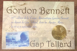 05 TALLARD GORDON BENNETT + ENCART MDP 2011 MÉDAILLE SOUVENIR MONNAIE DE PARIS JETON TOURISTIQUE MEDALS COINS TOKENS - 2011