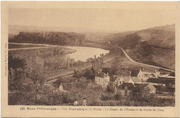 89  Paron  -   Vue Panoramique De Paron  -  Le  Coude De L'yonne  Et La Route De Gron - Paron