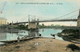 Chalonnes Sur Loire * Vue Sur Le Pont * Barques - Chalonnes Sur Loire