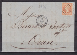 ALGERIE N°23 Sur Lettre De Oran (GC5051) Datée Du 14 Nov 66 Adressée à Oran - 1849-1876: Klassik