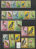 Burundi - Yvert 123-127 Et PA8-16 Neufs SANS Charnière - Scott#111/125, C8-C16 MNH - Oiseaux, Birds - 1962-69: Ongebruikt
