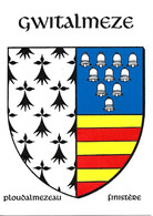 PLOUDALMEZEAU - BLASON GWITALMEZE - Tirage Limité Par Pierre LE BIHAN - Armoirie - Armoiries - Ploudalmézeau