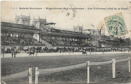 75  Paris 75016    -    Bois De Boulogne -     Hippodrome De Longchamp - Les Tribunes Cote De La Piste - Arrondissement: 16