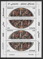 Monaco N°2152 - Feuillet - Neuf ** Sans Charnière - TB - Unused Stamps