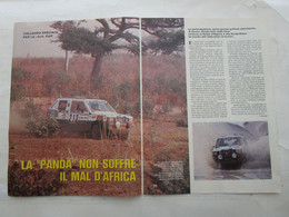 # ARTICOLO / CLIPPING LA PANDA 4X4 NON SOFFRE IL MAL D'AFRICA  / 1984 - First Editions