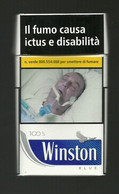 Tabacco Pacchetto Di Sigarette Italia - Winston 100s Da 20 Pezzi N.2 - Vuoto - Etuis à Cigarettes Vides