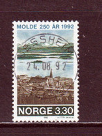 NORWAY - 1992 Molde 3k30 Used As Scan - Usati