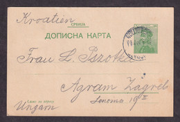 SERBIA - Stationery Sent To Zagreb 1912 / 2 Scans - Servië