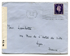 RC 22535 GRANDE BRETAGNE 1940 LETTRE DE CHELTENHAM POUR LA FRANCE AVEC CENSURE - Marcofilie