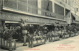 Perpignan * Façade Et Terrasse Du Grand Café De La Loge * Bar Buvette - Perpignan