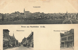 67 - BAS-RHIN - HOCHFELDEN - Multivues Vue Générale, Rue Commerces, Magasin Steinmetz - Superbe (10077) - Hochfelden