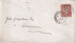 GRANDE-BRETAGNE  1877 LETTRE DE LONDONDERRY - Storia Postale