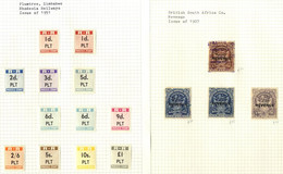 BRITISH AFRICA Single Album Incl. Revenues From BRITISH CENTRAL AFRICA 1892 £10 Arms (2) U, 1898 £10 Arms U, 1907 Arms O - Non Classificati