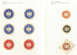 GERMANY Municipal & State Embossed Letter Seals - Substantial Collection Neatly Presented In 16 Eclipse Albums, Mainly C - Sonstige & Ohne Zuordnung