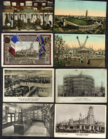 FRANCO BRITISH EXHIBITION 1908 Two Albums Of 298 Cards, Trade Stands, London Views, Birds Eye Views, Flip Flap, Pavilion - Ohne Zuordnung