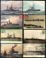 NAVAL Nice Group Of Shipping Cards Incl. Several RP's Incl. HMS Neptune, Empress Of India, Formidable, Bellerophon, Mona - Ohne Zuordnung