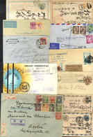 FAR EAST 19th/20thC Group Of Japanese Cards & Covers, Various Type Cork Cancels, Former French Indo-China Airmail Covers - Sonstige & Ohne Zuordnung